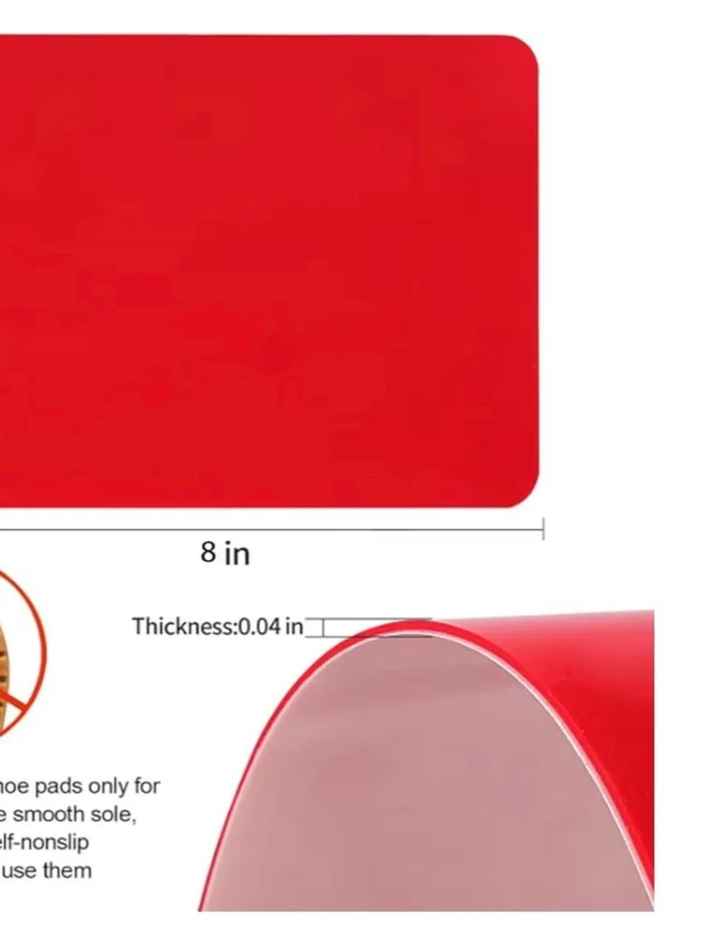 Red Women's Shoe Sole Protectors - Universal Fit